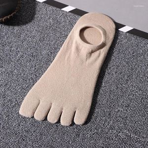 Chaussettes pour hommes Tube court à cinq doigts en coton d'été à 5 orteils pour hommes