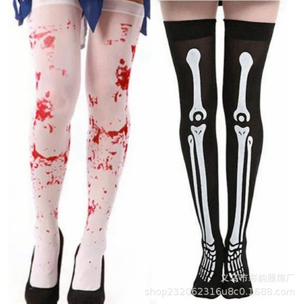 Calcetines para hombres Hombres y mujeres Medias adecuadas Halloween Pascua Enfermera Esqueleto Sangre Cráneo Divertida Broma Compresión 230829