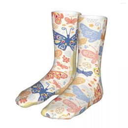 Chaussettes Homme Homme Vélo Papillon Motif Coton Drôle Papillons Colorés Femme