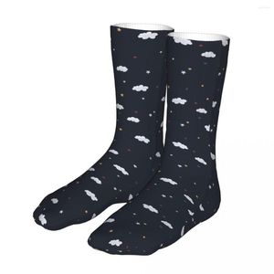 Chaussettes pour hommes hommes vélo nuages coton drôle femmes chaussette