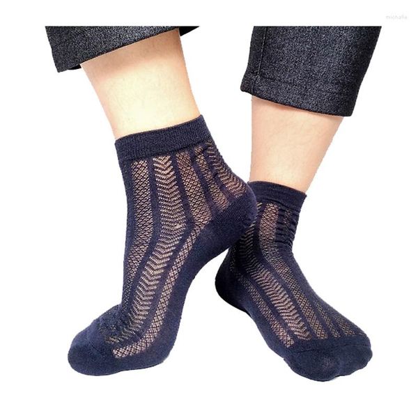 Chaussettes pour hommes hommes robe formelle style coton bonne qualité maille sexy mâle pour chaussures en cuir gay fétiche collection