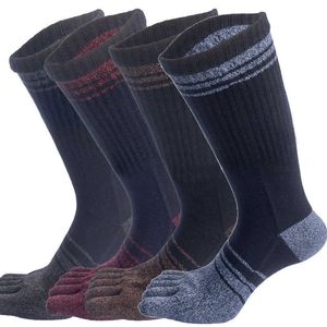 Heren sokken heren lange tube vijf vingers sokken Japanse stijl katoen dikke warm ademende compressie teen sokken geschenken calcetines skarpetki z0227
