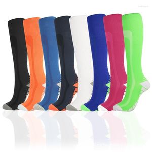 Heren sokken heren sportcompressie multicolor gradiënt en dames kousen prestaties sok