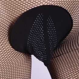 Chaussettes en résille pour hommes, collants Sexy Sissy Gay, transparents, bas avec poche bombée, sous-vêtements masculins, Leggings transparents