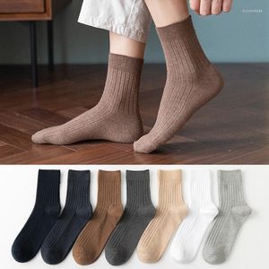 Chaussettes courtes en coton pour hommes, couleur unie, respirantes, confortables, sport, absorbe la sueur, cheville, Calcetines, printemps automne