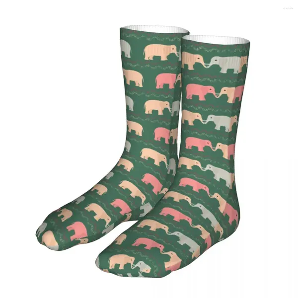 Calcetines para hombres Hombres Deporte Elefante Animal Algodón Harajuku Mamífero Criatura Mujeres Calcetín