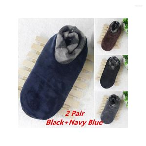 Calcetines para hombres Hombres Mujeres Invierno Invierno Hogar suave suave Flanaje espesa Carredera Sleple Slip Slipper Piso de interior