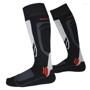 Chaussettes thermiques en coton épais pour homme et femme, chaussettes chaudes d'hiver, pour le sport, le snowboard, le cyclisme, le football, le football