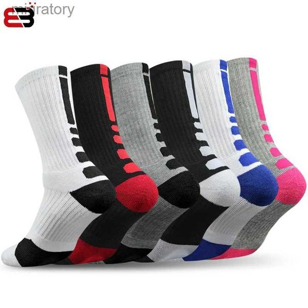 Chaussettes masculines pour hommes et chaussettes de basket-ball de basket-ball pour enfants courir les serviettes sportives yq240423