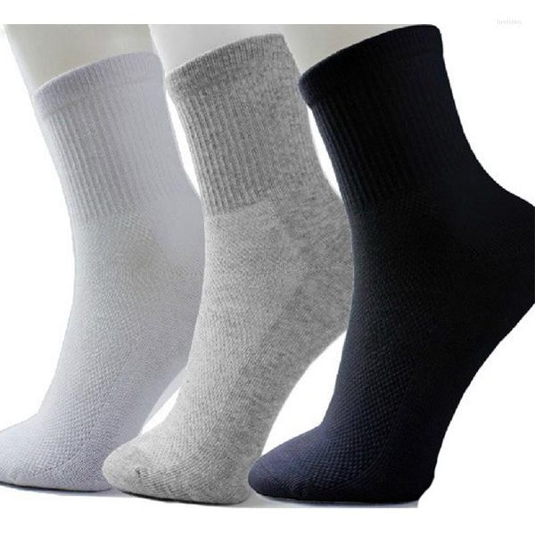 Chaussettes pour hommes, chaussettes habillées pour hommes, 10 paires, unisexe, filet fin, solide, décontracté, court, été, vente en gros, noir, blanc, gris