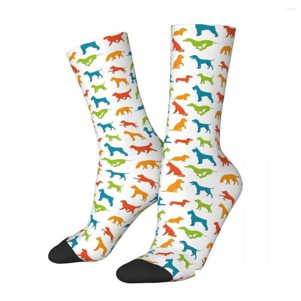 Calcetines para hombres Hombre Feliz Divertido Buen aspecto Animal Vintage Harajuku Perro Suave y silencioso Sea inteligente Sensible Equipo sin costuras Loco Sock Drop Dhecd