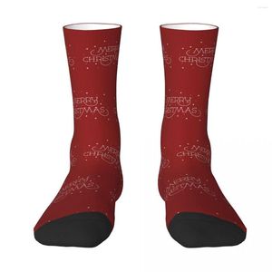 Calcetines de hombre Feliz Navidad Harajuku medias absorbentes de sudor accesorios largos para toda la temporada para regalo de cumpleaños de hombre y mujer