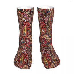 Calcetines de hombre Mod Paisley patrón Bohemia Hippie calcetín hombres mujeres poliéster medias personalizable Sweetshirt