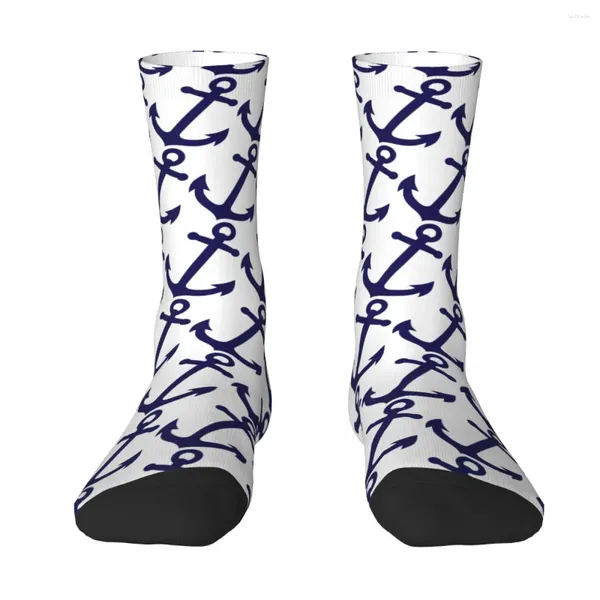 Calcetines de Hombre Ancla Azul Marino Adulto Unisex Hombres Mujeres