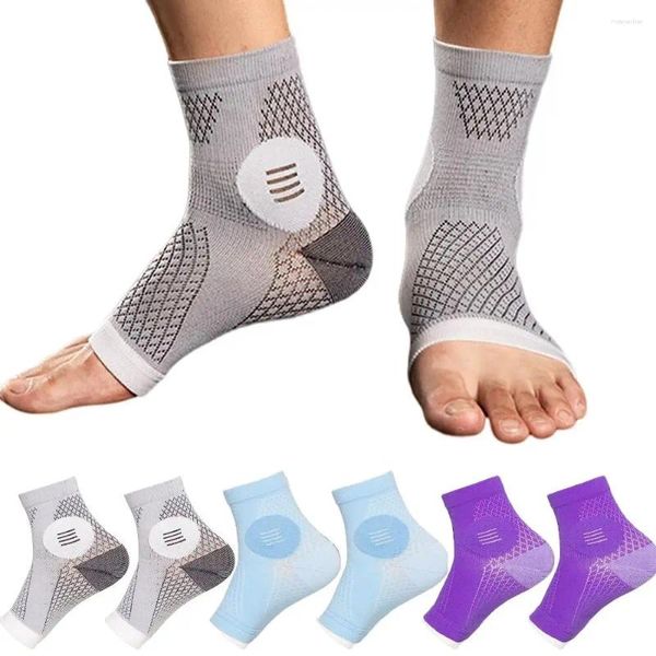 Calcetines para hombre, compresión de alivio de neuropatía, mangas de tobillo Comprex de 20-30 MmHg para soporte de arco, tendinitis de Aquiles