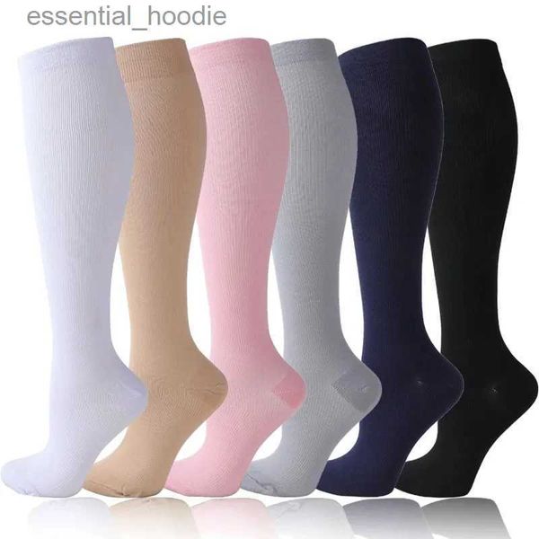 Chaussettes de Compression pour hommes, nouvelle collection, pour la course à pied, les sports de pression, pour la grossesse médicale, l'injection des varices, NurseC24315