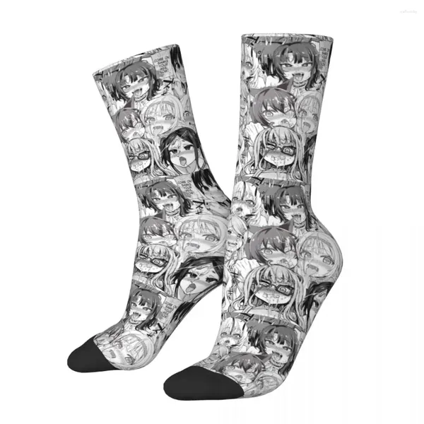 Chaussettes masculines otaku lewd waifu visage anime fille mignon drôle accessoires de haute qualité