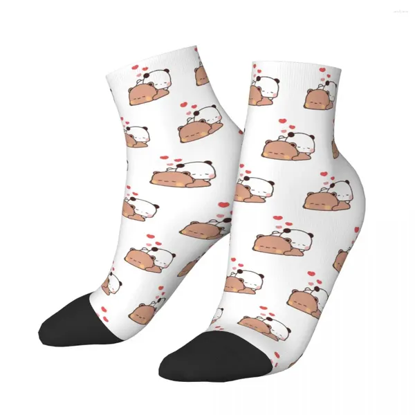 Chaussettes pour hommes Panda Bear Hug Bubu et Dudu Cheville Hommes Femmes Bas d'été imprimés