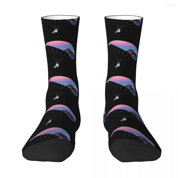 Calcetines de hombre parapente Harajuku medias súper suaves para todas las estaciones accesorios largos para regalos de hombre y mujer