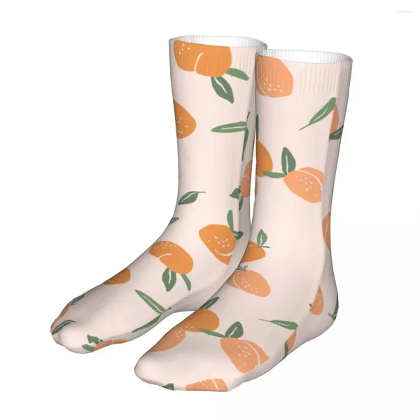 Chaussettes pour hommes Pêche Hommes Femmes Funny Happy Fruit Hip Hop Printemps Été Automne Hiver Cadeaux