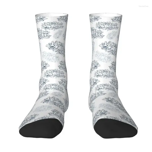 Calcetines para hombre Penes Rosas Vintage Patrón floral Equipo Unisex Divertido Primavera Verano Otoño Invierno Vestido