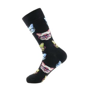 Calcetines para hombres Peoy Men Funny Cartoon Octopus Dog Monkey Chicken Sheep Sheep Haruku Fashion Hop Street Style Skate Casual Cotton C9