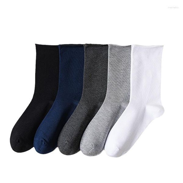 Chaussettes pour hommes PIERPOLO hommes marque robe soie synthèse hommes avec Design mode Style sain (5 paires/lot)