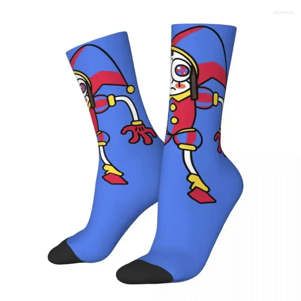 Chaussettes pour hommes Pomni The Digital Circus pour femmes hommes Merch printemps automne hiver doux long absorbant la sueur