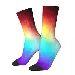 Chaussettes pour hommes Pride Rainbow LGBT Homme Homme Femme Bas d'été Polyester