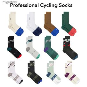 Chaussettes pour hommes chaussettes professionnelles pour hommes et femmes de haute qualité cyclisme de vélo de montagne football sportif extérieur coulant yq240423