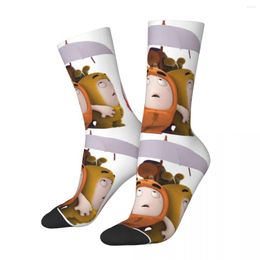 Chaussettes pour hommes parapluies rétro compression pour hommes unisexe Oddbods amusant sans raison sept personnages adorables différents imprimés chaussettes d'équipage