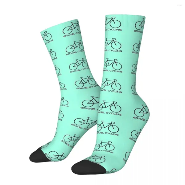 Chaussettes pour hommes cyclisme sur route menthe vert vélo Andy Warhol imprimé vélo mâle hommes femmes printemps bas hip hop