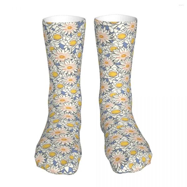 Chaussettes pour hommes fleurs romantiques unisexe nouveauté hiver chaud épais tricot doux décontracté