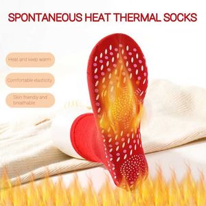 Chaussettes pour hommes Auto-chauffant Hommes Femmes Massage des pieds Thérapie magnétique Santé Points antidérapants Soulager la fièvre d'hiver fatiguée Équipement chaud Y2209