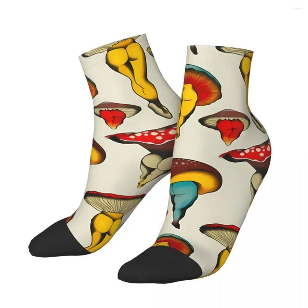 Chaussettes masculines les champignons de danse les plus sexys voyagent 3D Boy filles chaussettes à mi-mollet