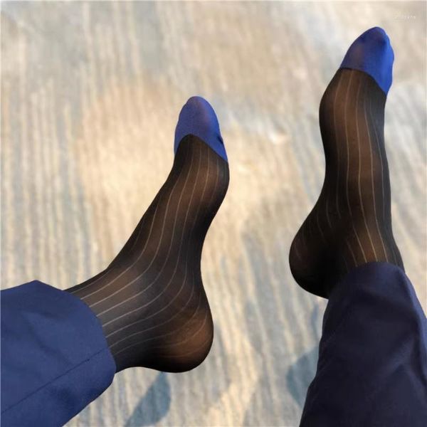 Calcetines para hombres Regalos transparentes atractivos para hombres Ropa de negocios Exótico Formal Fasion Vestido transparente masculino