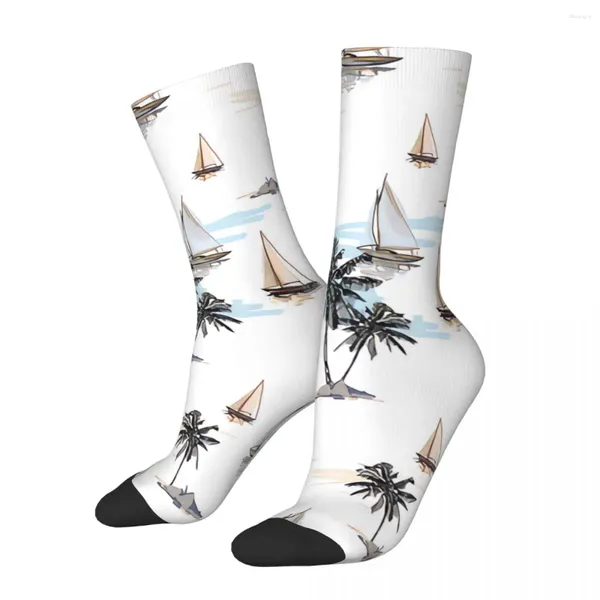 Chaussette de chaussettes pour hommes pour hommes beaux vecteurs botaniques motif sans couture harajuku tropics imprimé copain décontracté cadeau