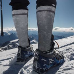 Chaussettes pour hommes chaussettes bonneterie sport professionnel ski long tube automne et hiver chaussettes antidérapantes épaissies pour hommes