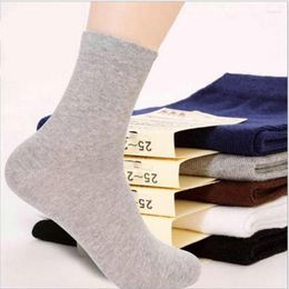 Chaussettes pour hommes doux absorbant sueur décontracté hommes coton Fiber classique affaires couleur unie été Style Polo Calcetines Hombre