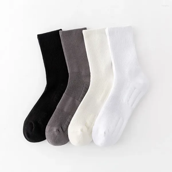 Chaussettes homme solide coton épais hommes bas Terry longue épaissir Sport respirant haute qualité Calcetines Hombre Medias