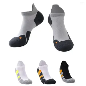 Chaussettes de sport pour hommes, séchage rapide, antidérapantes, Tube court, extérieur, bas de serviette pour femmes, bateau bas, 5 paires