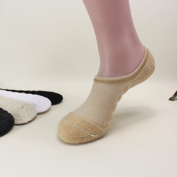 Chaussettes masculines printemps d'été invisible de serviette de concept de bateau pour hommes de la qualité de bateau pour hommes décontractés de la qualité de silice de silice de sueur de sueur