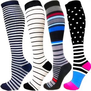 Chaussettes pour hommes Bas Unisexe Compression Cyclisme Fit Pour Infirmières Médecins Enseignants Œdème Diabète Varices