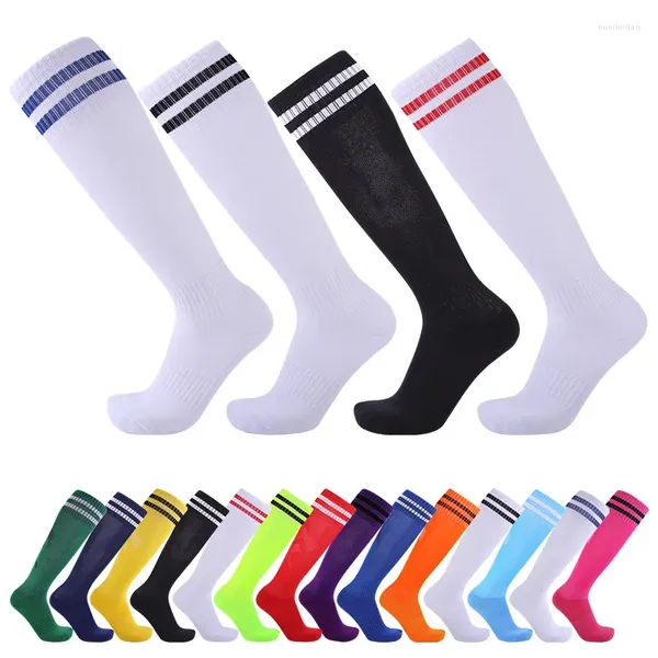 Chaussettes pour hommes Compression rayée Garçons Entraînement de football Course à pied Récupération Cyclisme Voyage Plein air Hommes Femmes Sports