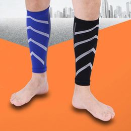 Calcetines de hombre con estampado de rayas mangas de compresión pierna nailon transpirable pie calcetín deportivo para hombres mujeres fascitis plantar