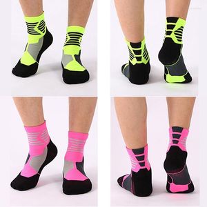 Heren Sokken Stijl Heren Outdoor Wit Sport Ademend Hardlopen Fietsen Basketbal Gym Fitness Wandelen Compressie Calcetines