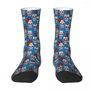 Herensokkenstijl Mexico Mexico Skulls Sock Men Women Polyester Kousen aanpasbaar ontwerp