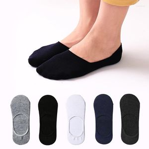 Chaussettes Homme Été Invisible Homme Respirant Déodorant Décontracté Couleur Unie Coton Noir Blanc Harajuku Compression