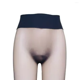 Heren sokken zomer naadloze kousen kousen zijdeachtige hoge taille panty sexy grijze mannelijke transparante panty's doorzien door mesh ondergoed club nachtkleding