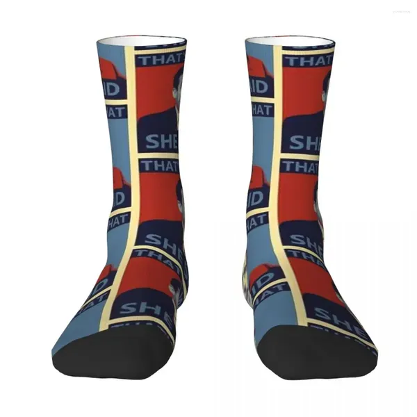 Chaussettes pour hommes, c'est ce qu'elle a dit-Michael ScoSocks Harajuku, bas super doux, accessoires toute saison, cadeaux pour hommes et femmes